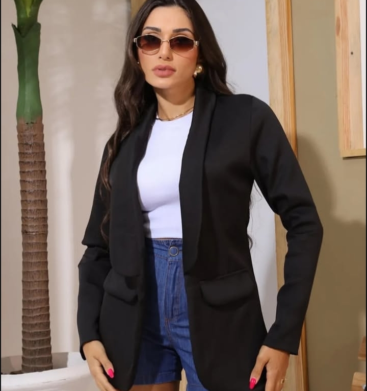 Blazer feminino preto